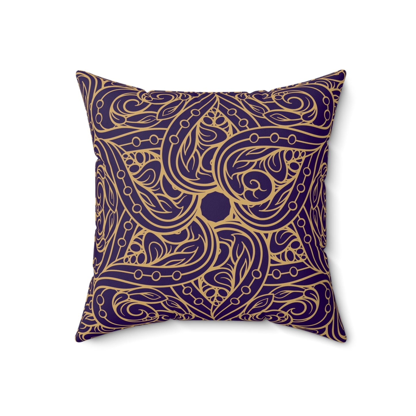 Oriental Purple/Gold Floral Basic Bedding Set