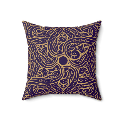 Oriental Purple/Gold Floral Basic Bedding Set