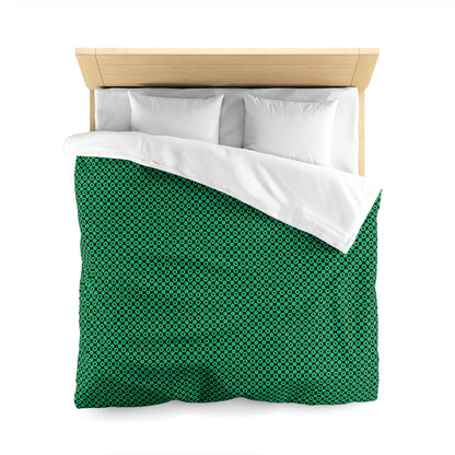 Clover Bloom Burst Microfiber Duvet Cover