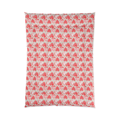 Doodle Hearts Comforter