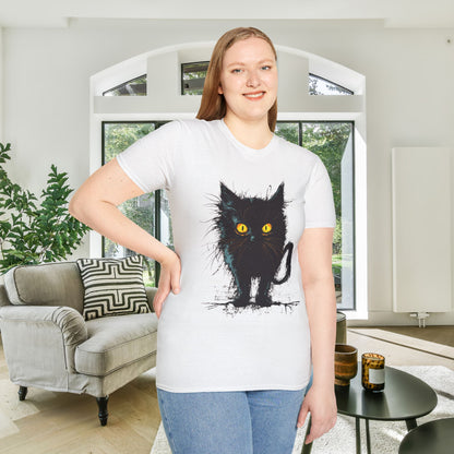 Black Kitten Adult T-shirt