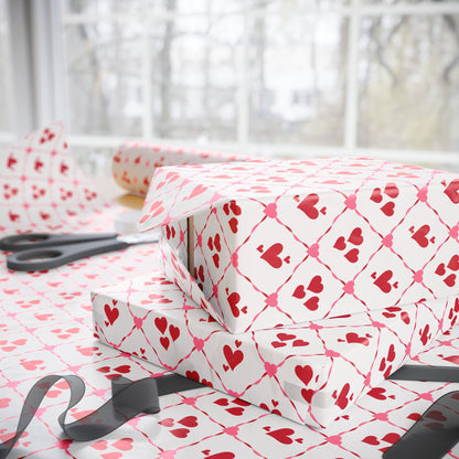 Cupid’s Lattice Wrapping Paper