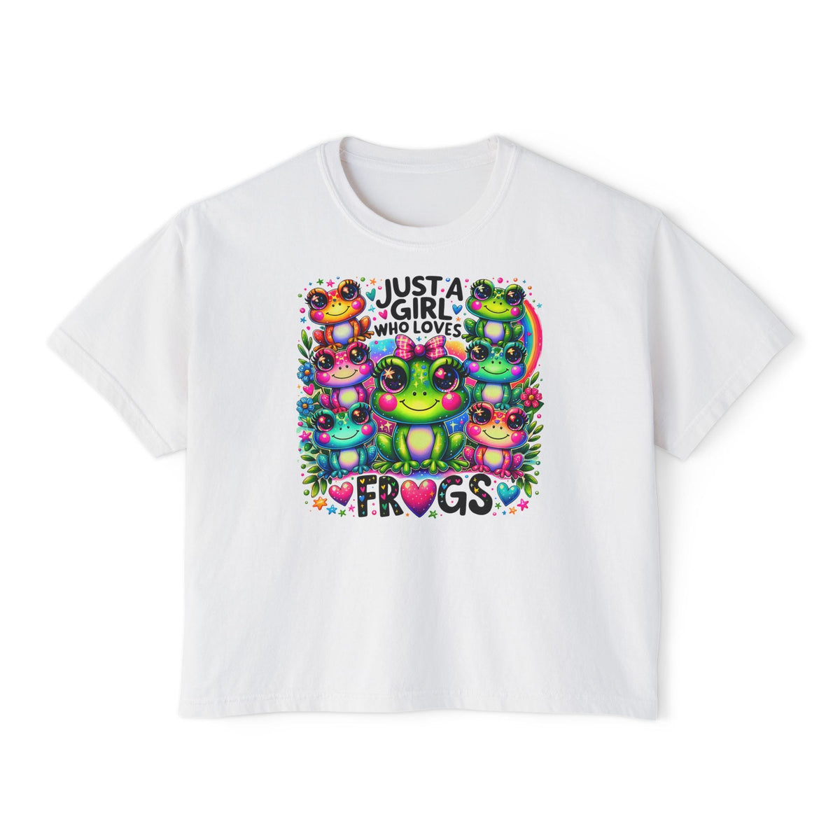 Just A Girl Who Loves Frogs Women's Boxy Tee