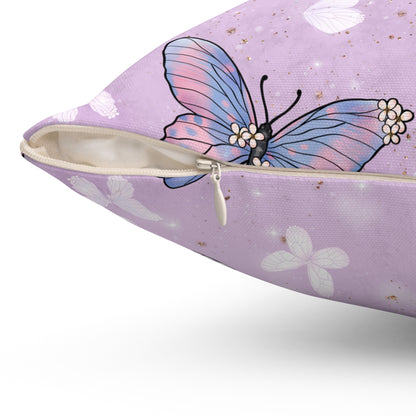 Pastel Wing Parade Throw Pillow