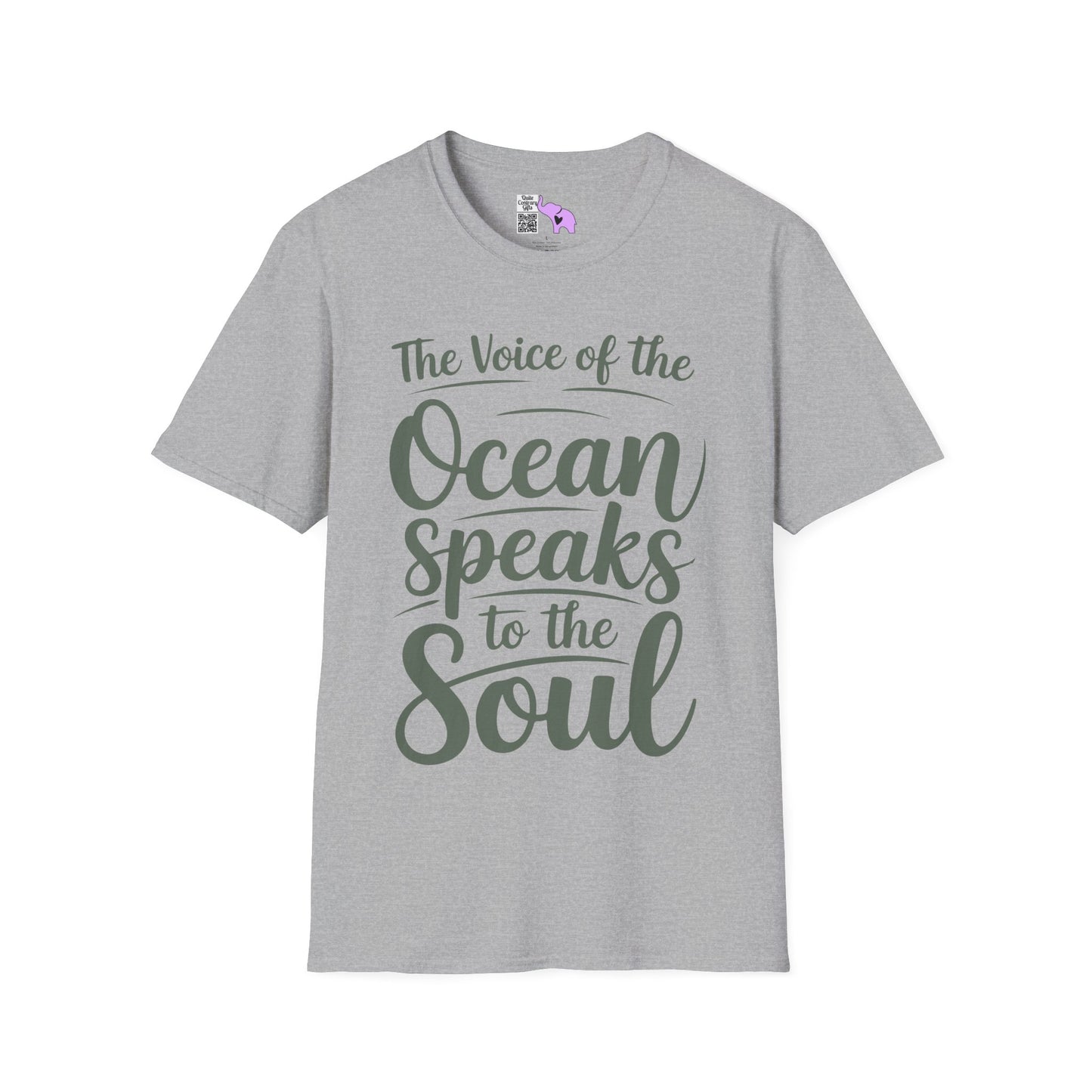The Voice of the Ocean Speaks to the Soul Adult T-shirt
