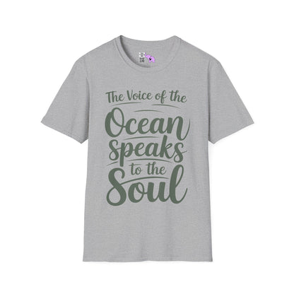 The Voice of the Ocean Speaks to the Soul Adult T-shirt