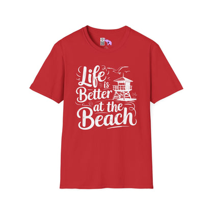 Life is Better At The Beach Adult T-shirt