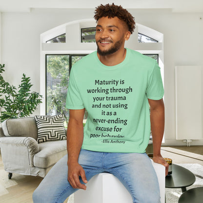 Maturity is... Adult T-shirt