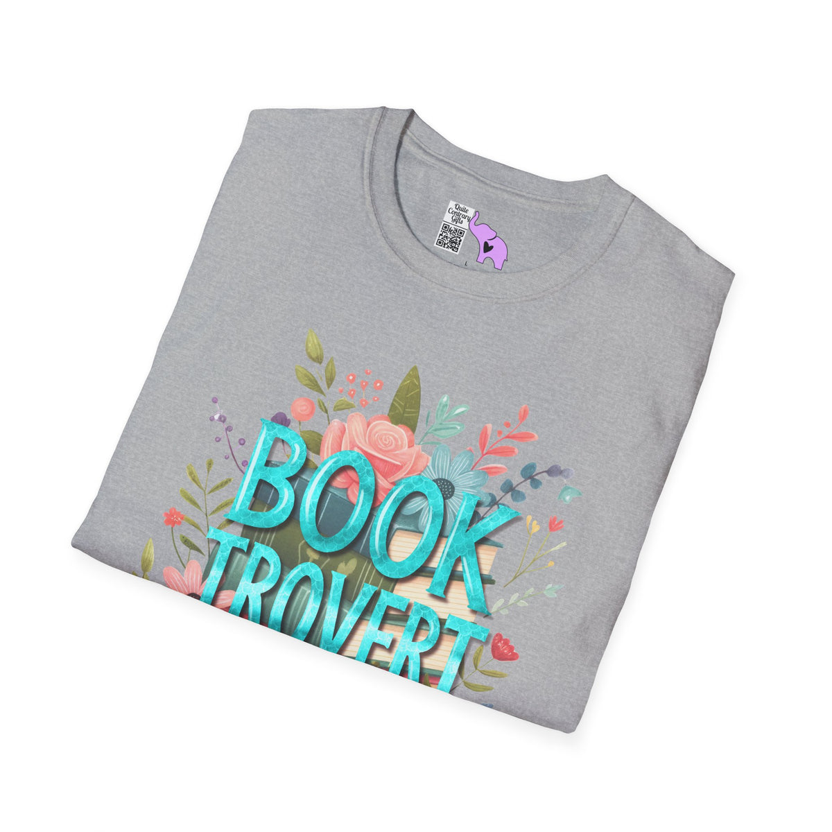 Booktrovert (Floral) Adult T-shirt