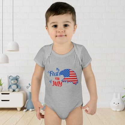My First 4th of July (Eagle) Baby Rib Bodysuit