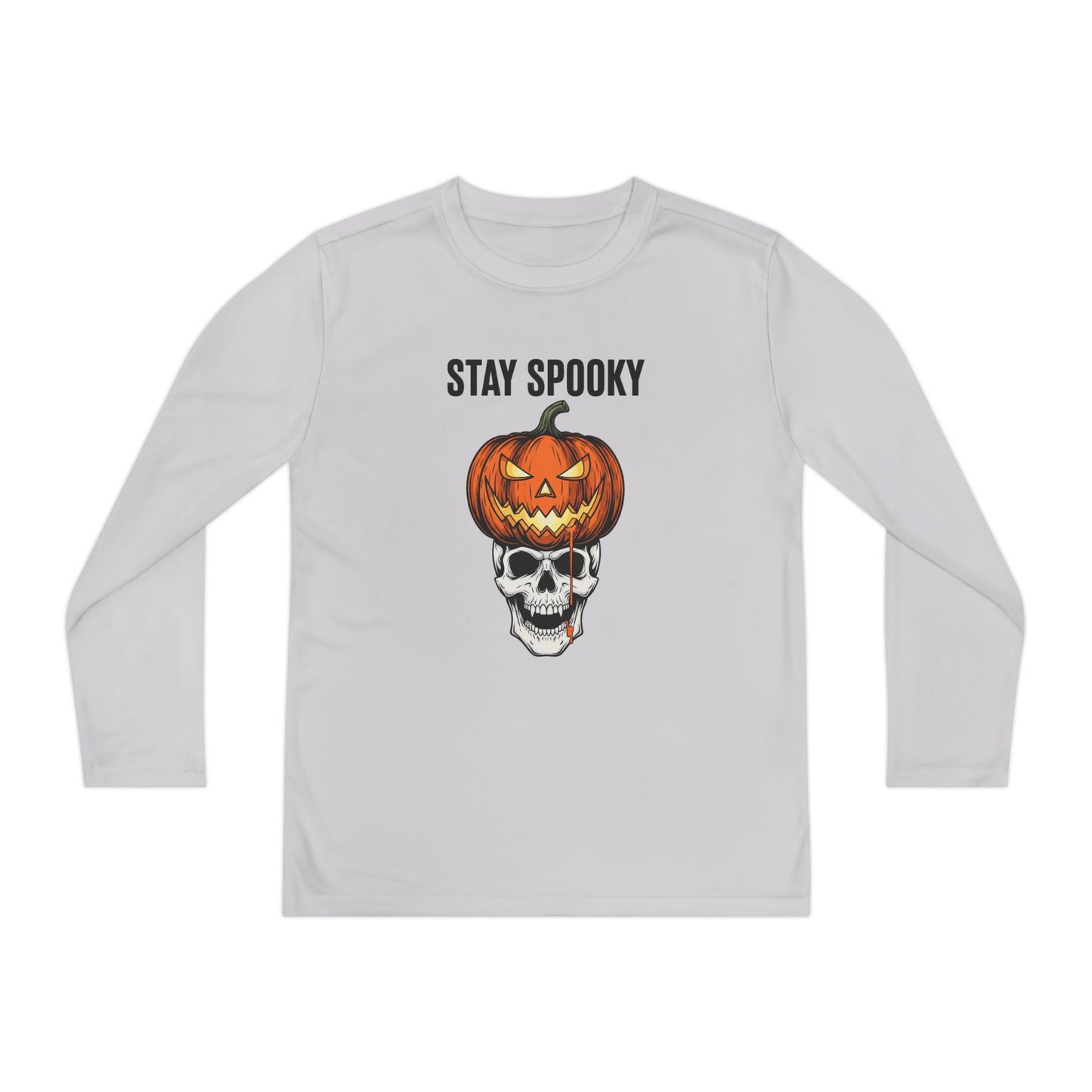 Stay Spooky (Pumpkin/Skull) Youth Long Sleeve Tee