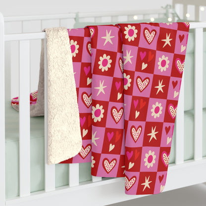Valentine Toss Fleece Blanket