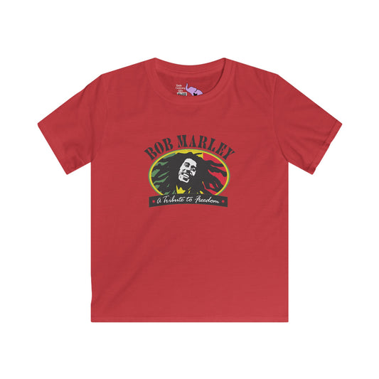 Bob Marley A Tribute To Freedom Kids Softstyle Tee