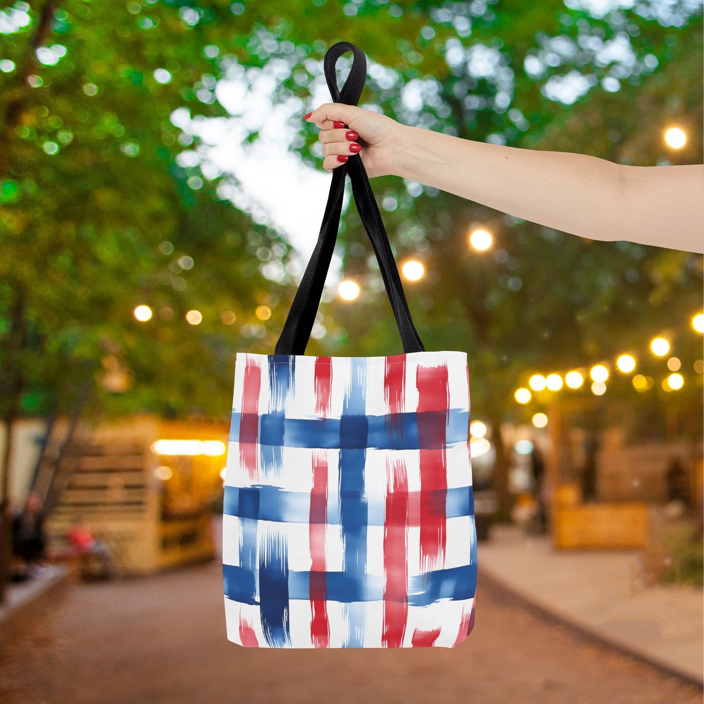 LIberty Strokes Canvas Tote Bag