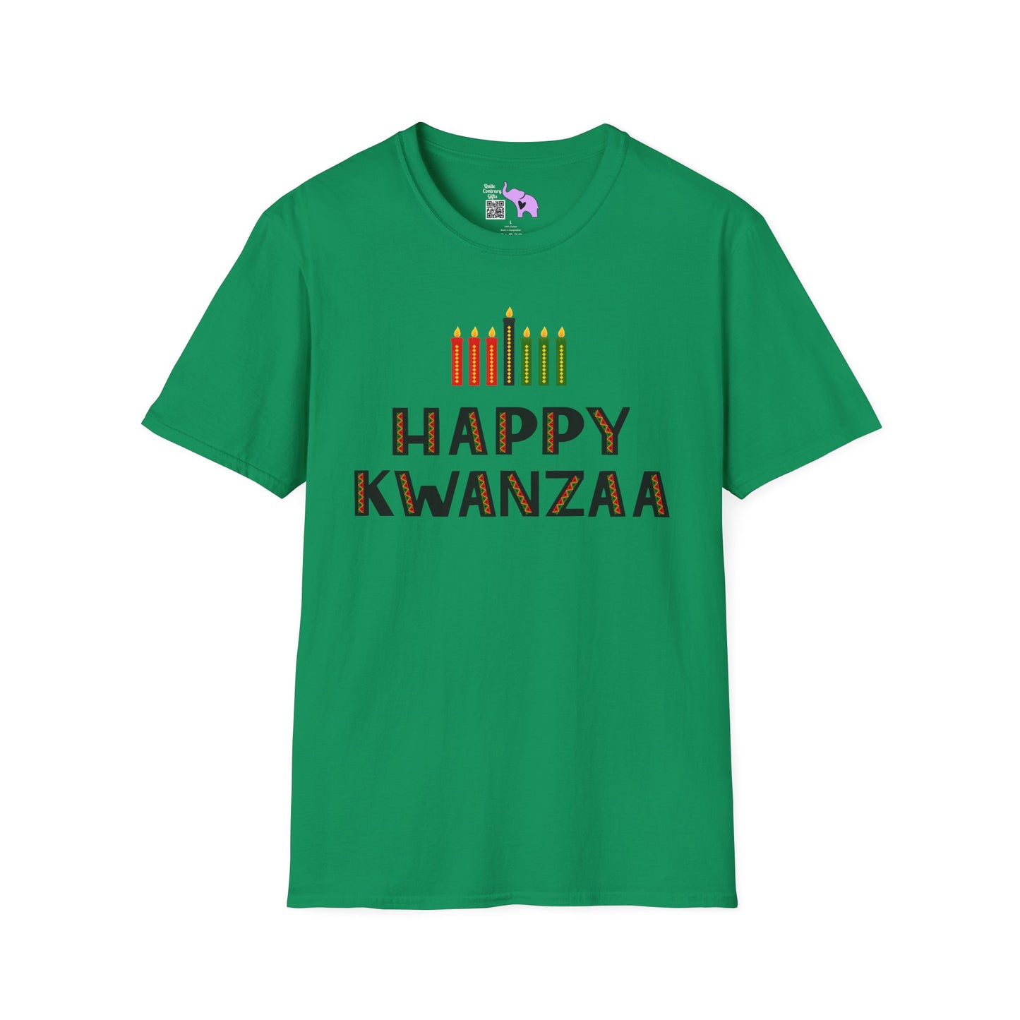Happy Kwanzaa (Kinara) Adult T-shirt