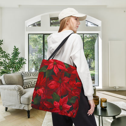 Crimson Noel Canvas Tote Bag