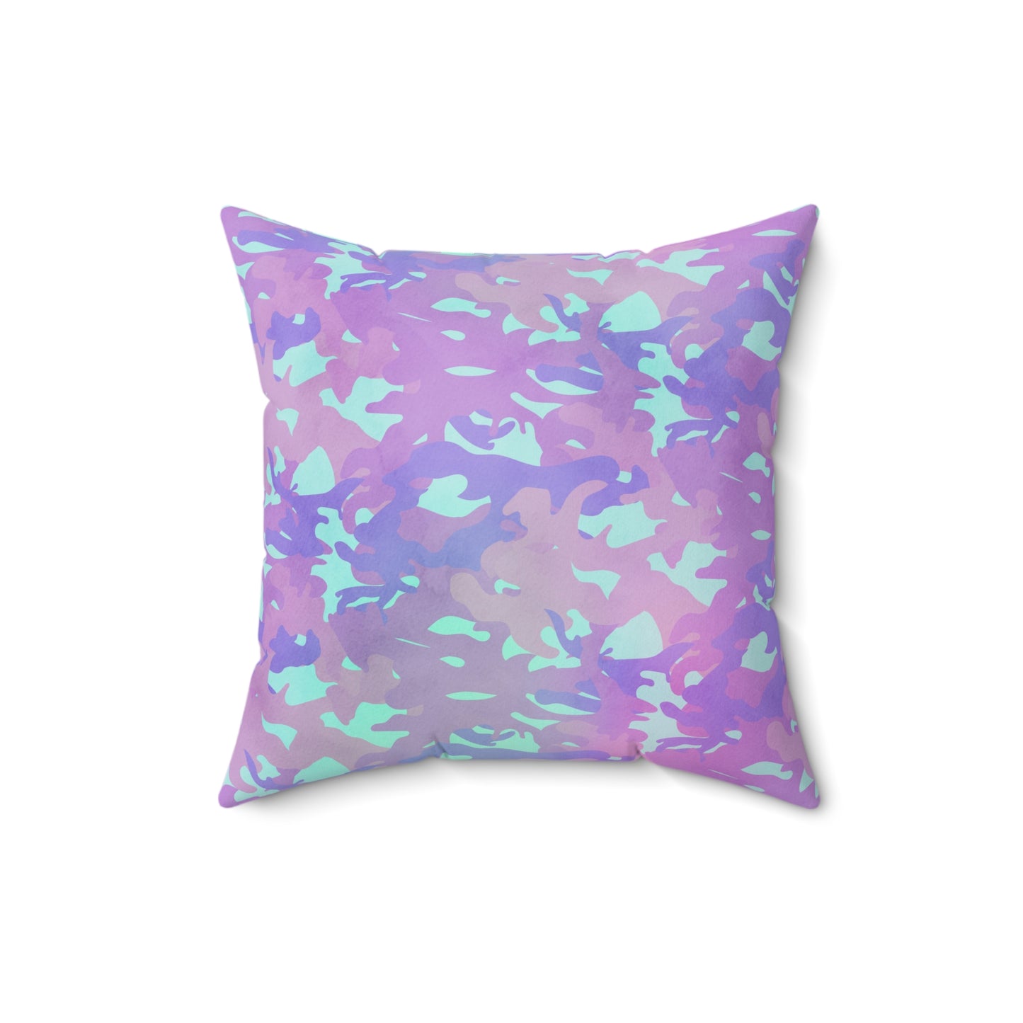 Lavender Mist Camo Throw Pillow