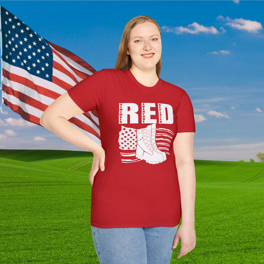 RED Friday (Boots) Adult T-Shirt