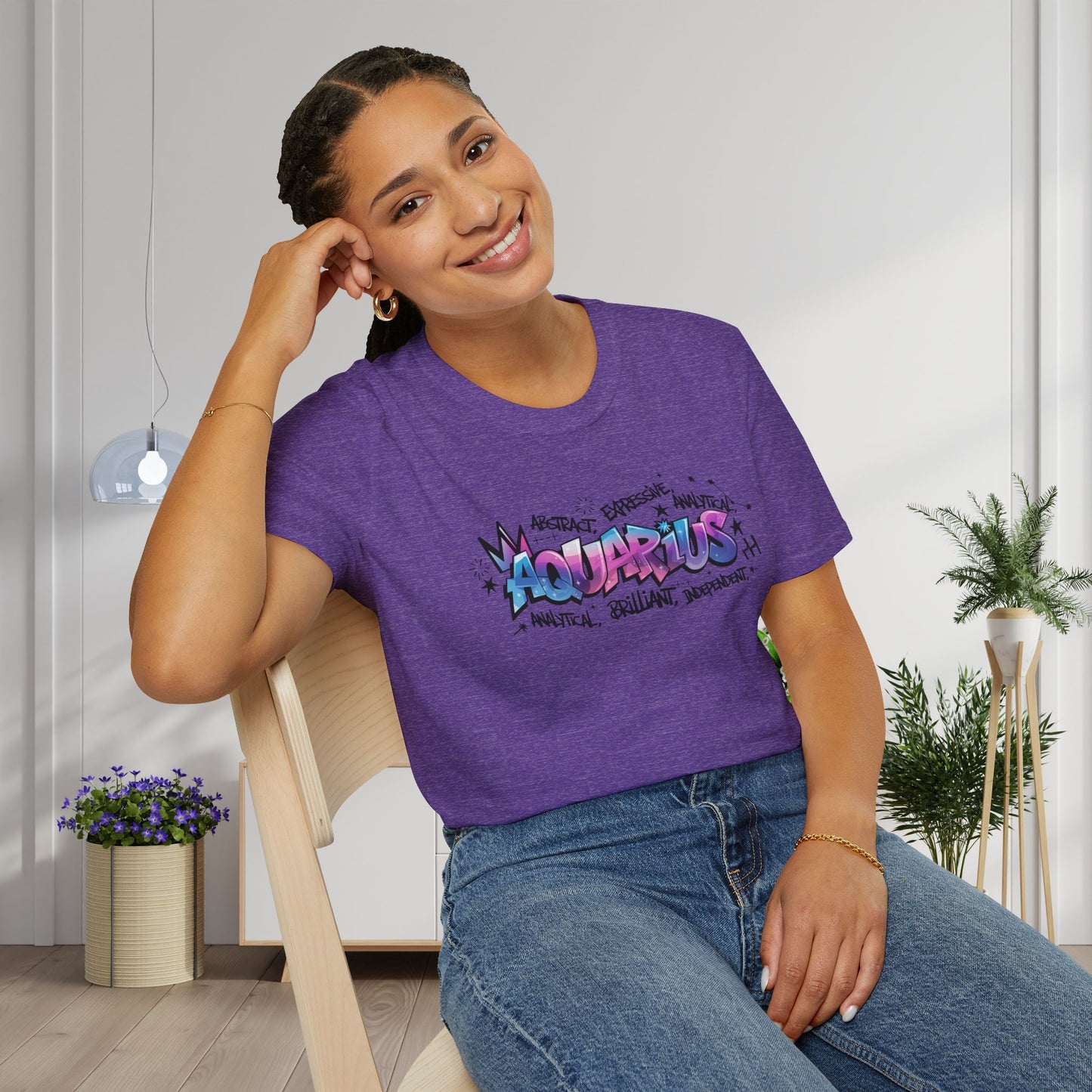 Aquarius Street Art Adult T-shirt