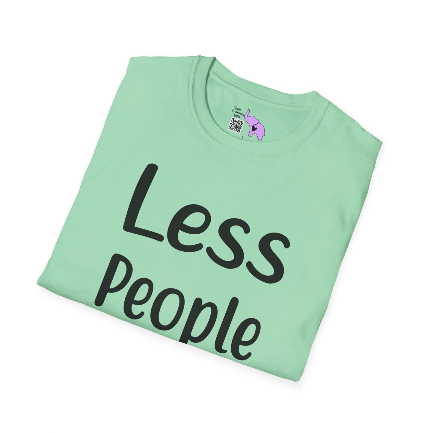 Less People More Cats Adult T-shirt