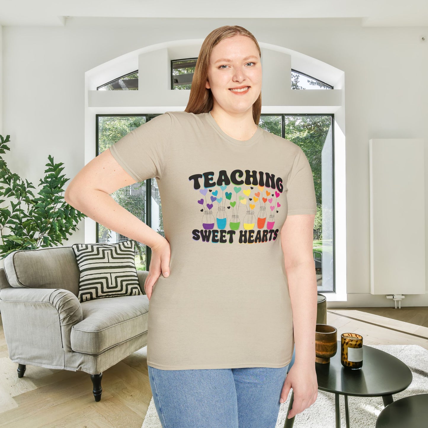 Teaching Sweet Hearts Adult T-shirt