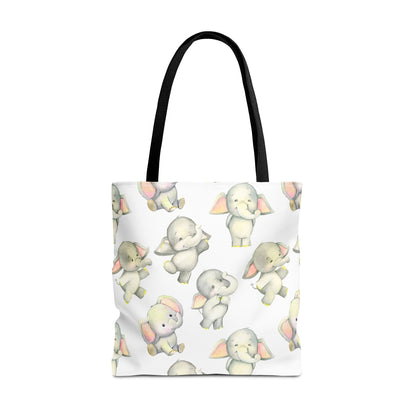 Dancing Elephants Canvas Tote Bag