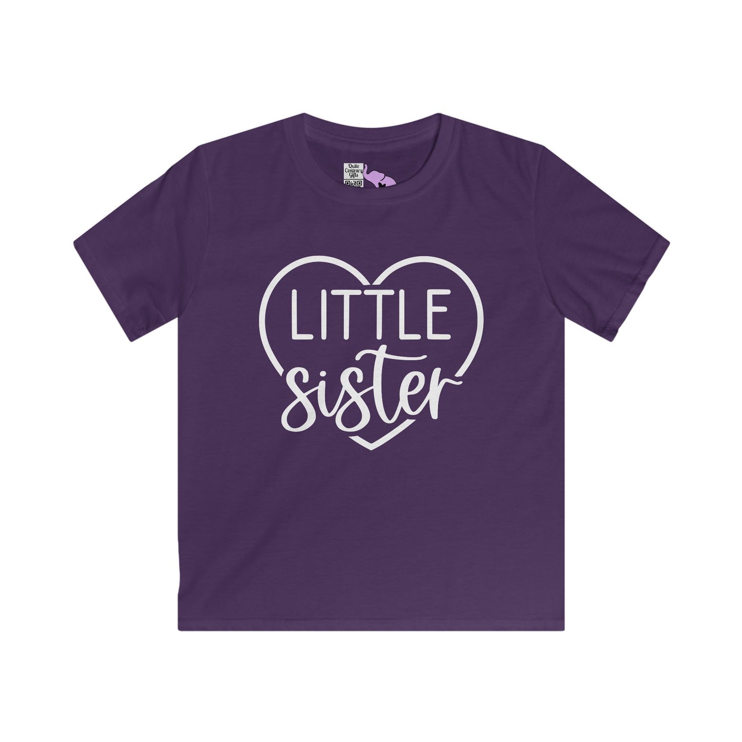 LIttle Sister (Heart) Youth Softstyle Tee