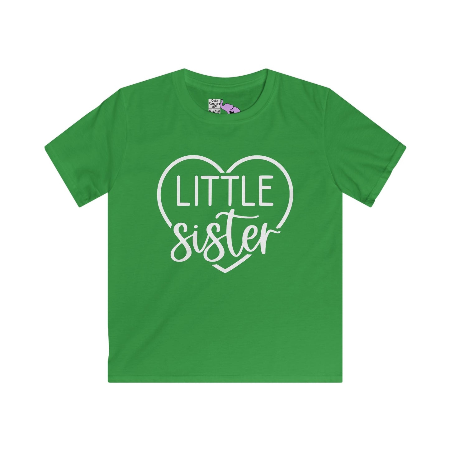 LIttle Sister (Heart) Youth Softstyle Tee