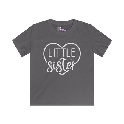LIttle Sister (Heart) Youth Softstyle Tee