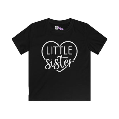 LIttle Sister (Heart) Youth Softstyle Tee