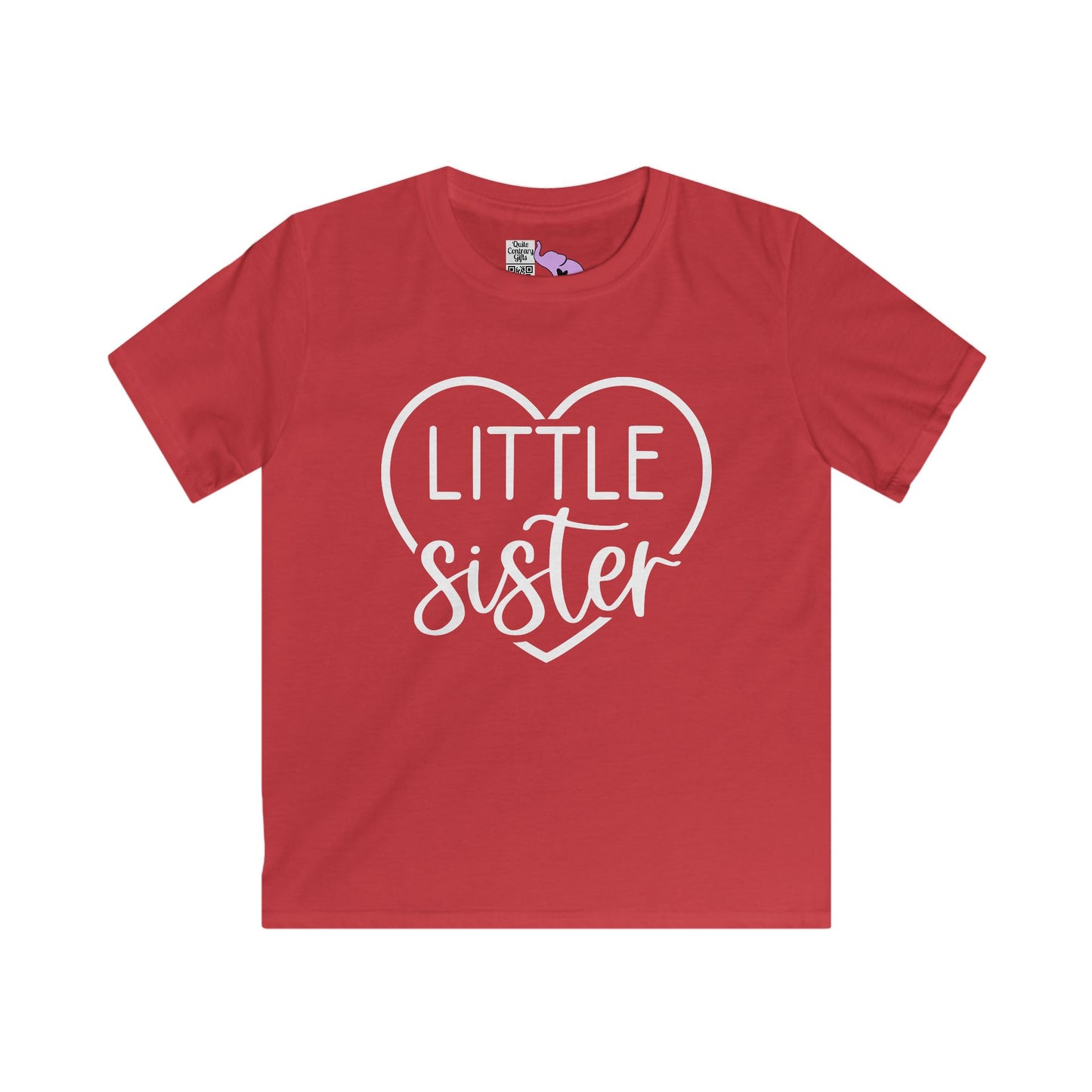 LIttle Sister (Heart) Youth Softstyle Tee