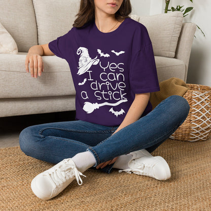 Yes I Can Drive A Stick Adult T-shirt
