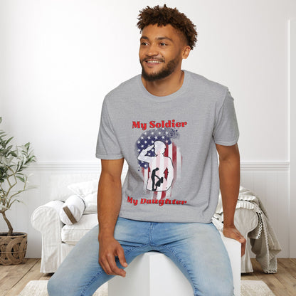 My Soldier My Daughter (Dad) Adult T-shirt
