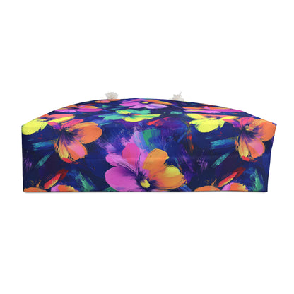 Watercolor Flowers Weekender Bag