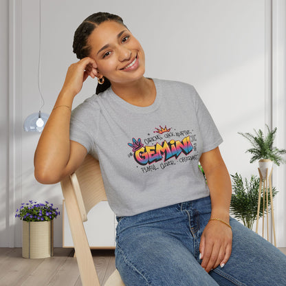 Gemini Street Art Adult T-shirt