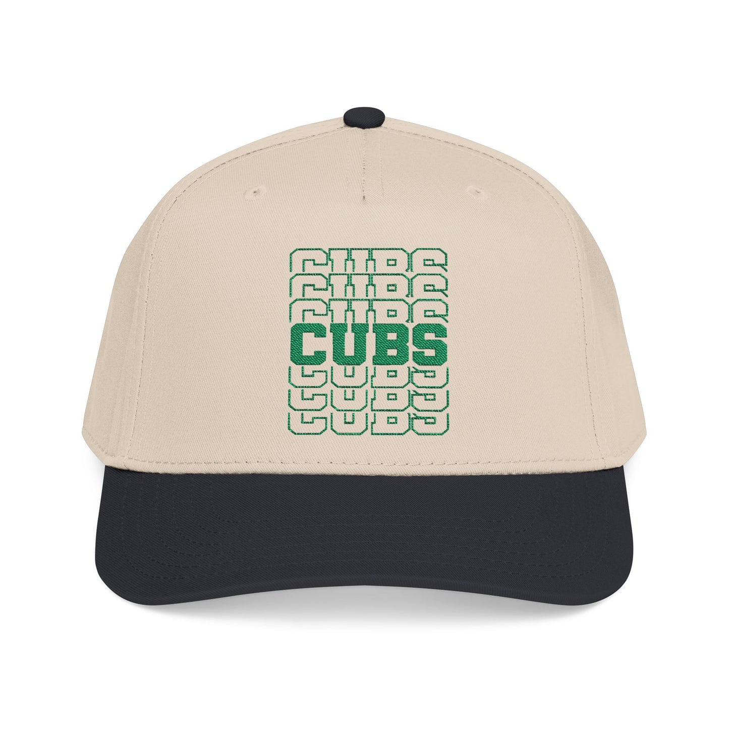 Cubs Stacked Letters Mid Profile Baseball Cap