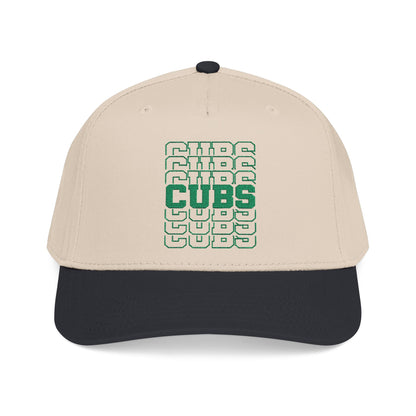Cubs Stacked Letters Mid Profile Baseball Cap