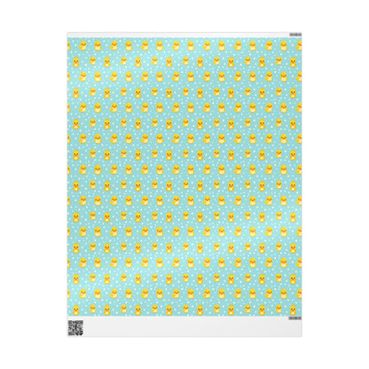 Ducky Dot Parade Wrapping Paper