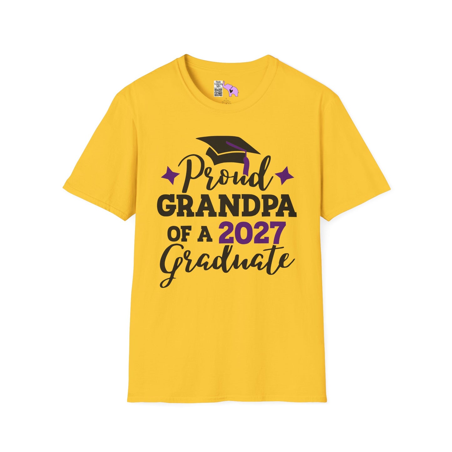 Proud Grandpa of a 2027 Graduate Adult T-shirt
