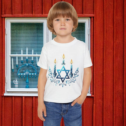 Star & Flame Hanukkah Heavy Cotton™ Toddler T-shirt