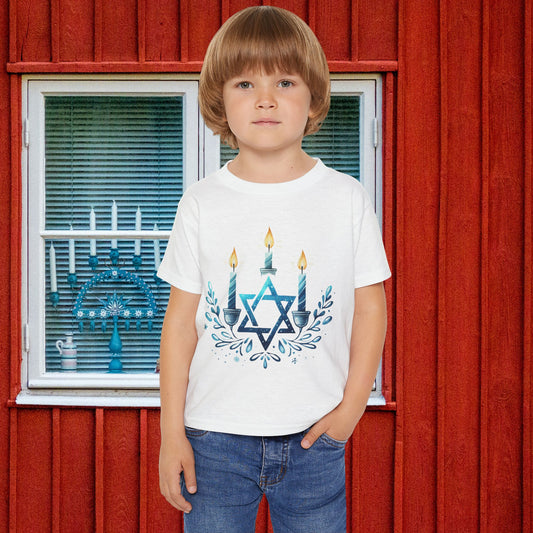Star & Flame Hanukkah Heavy Cotton™ Toddler T-shirt