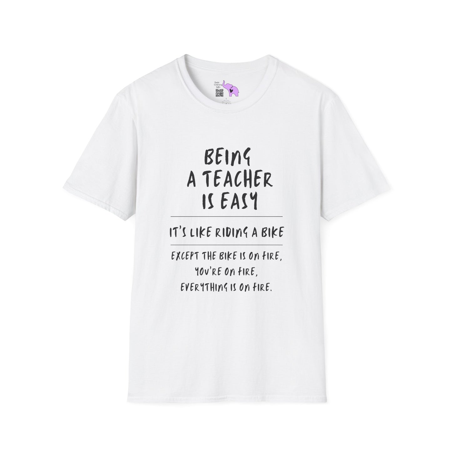 Being A Teacher Is Like Riding A Bike... Adult T-shirt