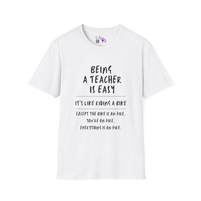 Being A Teacher Is Like Riding A Bike... Adult T-shirt