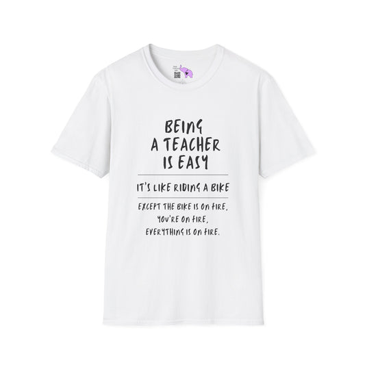 Being A Teacher Is Like Riding A Bike... Adult T-shirt