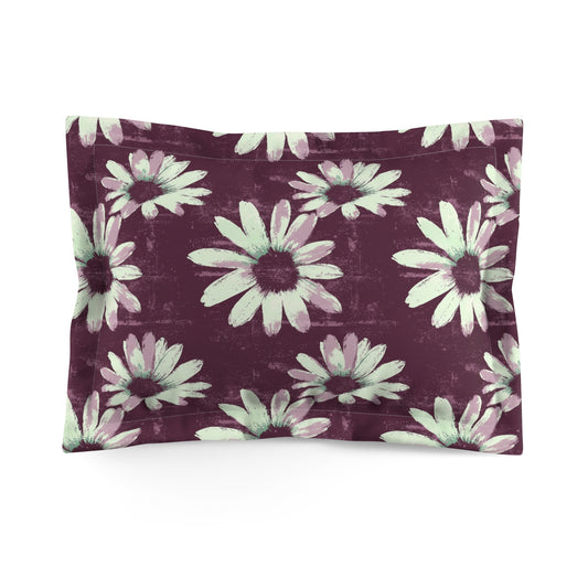 Purple Tide Petals Pillow Sham