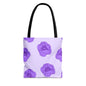 Lilac Mist Peonies Canvas Tote Bag