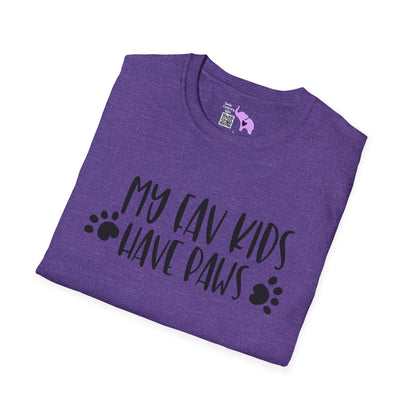 My Fav Kids Have Paws Adult T-shirt