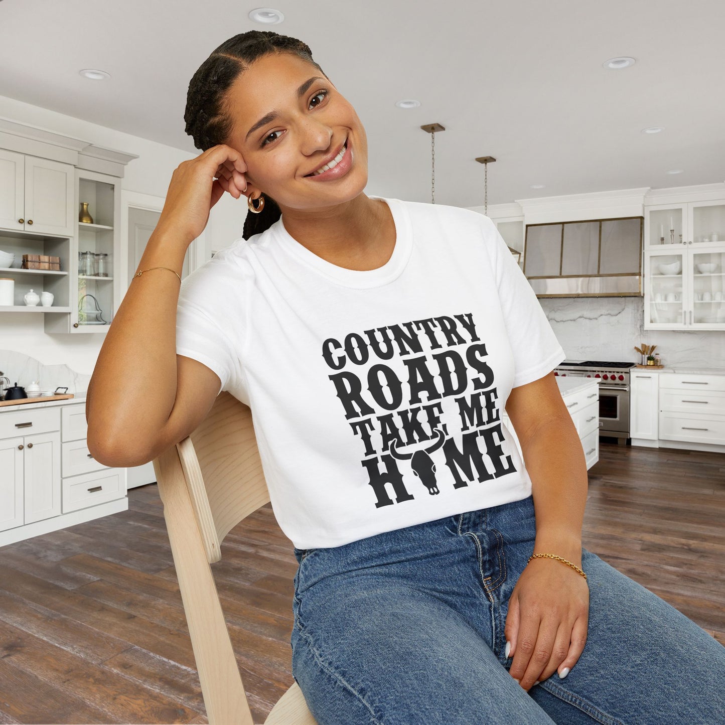 Country Roads Take Me Home Adult T-shirt