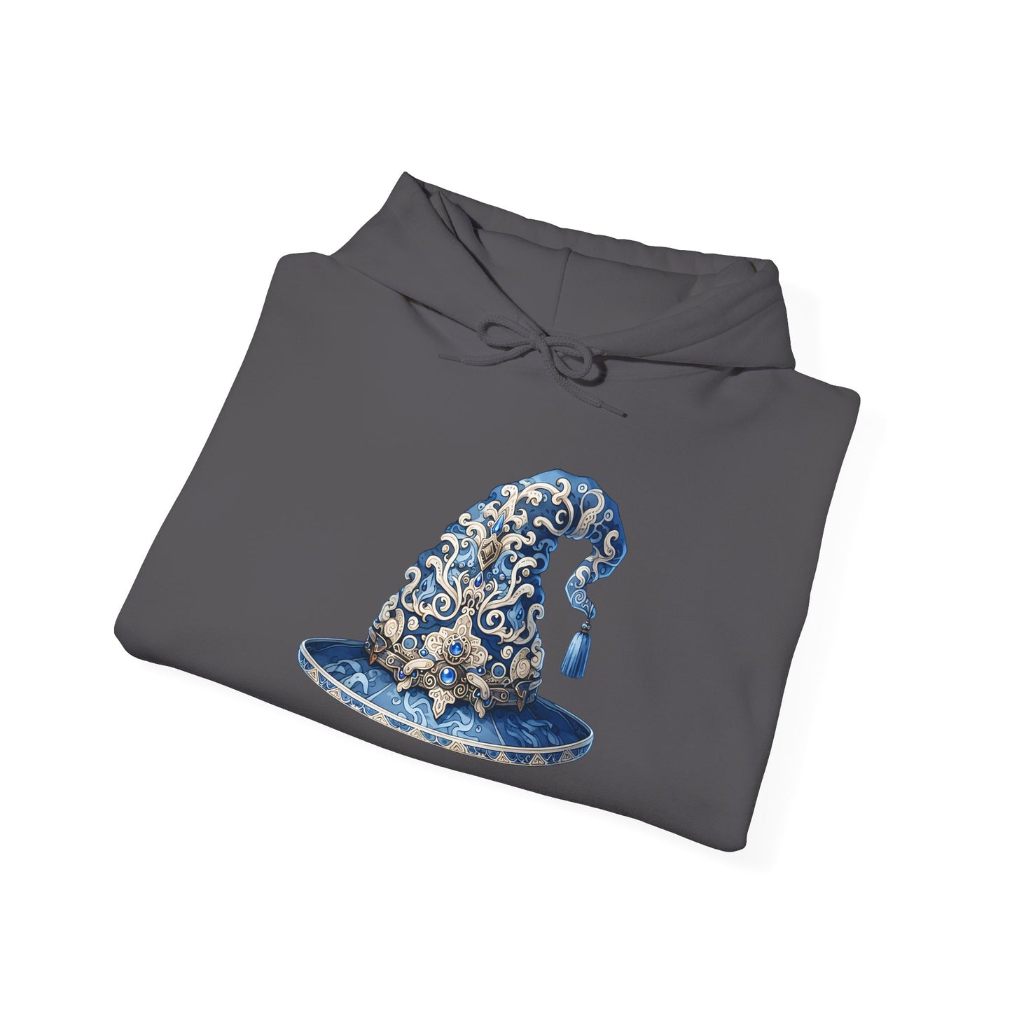 Blue & Silver Witch Hat Heavy Blend™ Hooded Sweatshirt