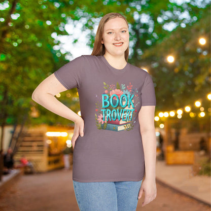Booktrovert (Floral) Adult T-shirt